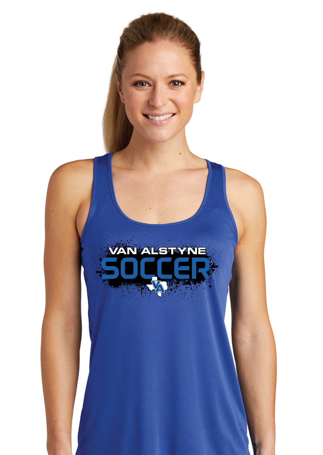 Paw Shop Soccer - Paint - Dri Fit Racerback Tank