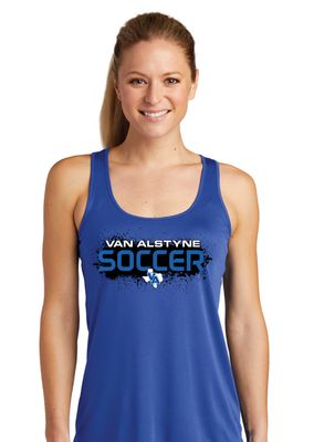 Paw Shop Soccer - Paint - Dri Fit Racerback Tank
