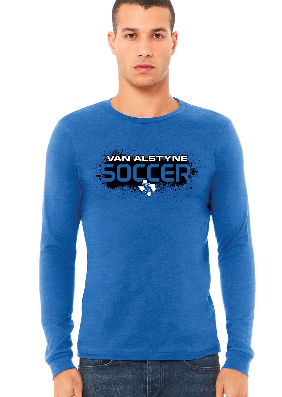 Paw Shop Soccer - Paint - Bella+Canvas Long Sleeve