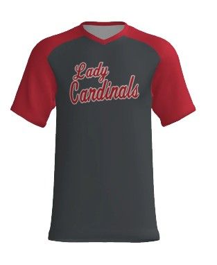 Lady Cardinals - Morris - GREY V-NECK JERSEY