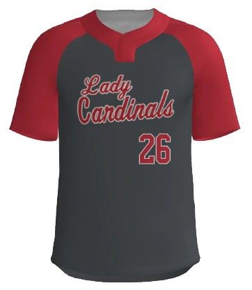 Lady Cardinals - Morris - GREY 2-BUTTON JERSEY
