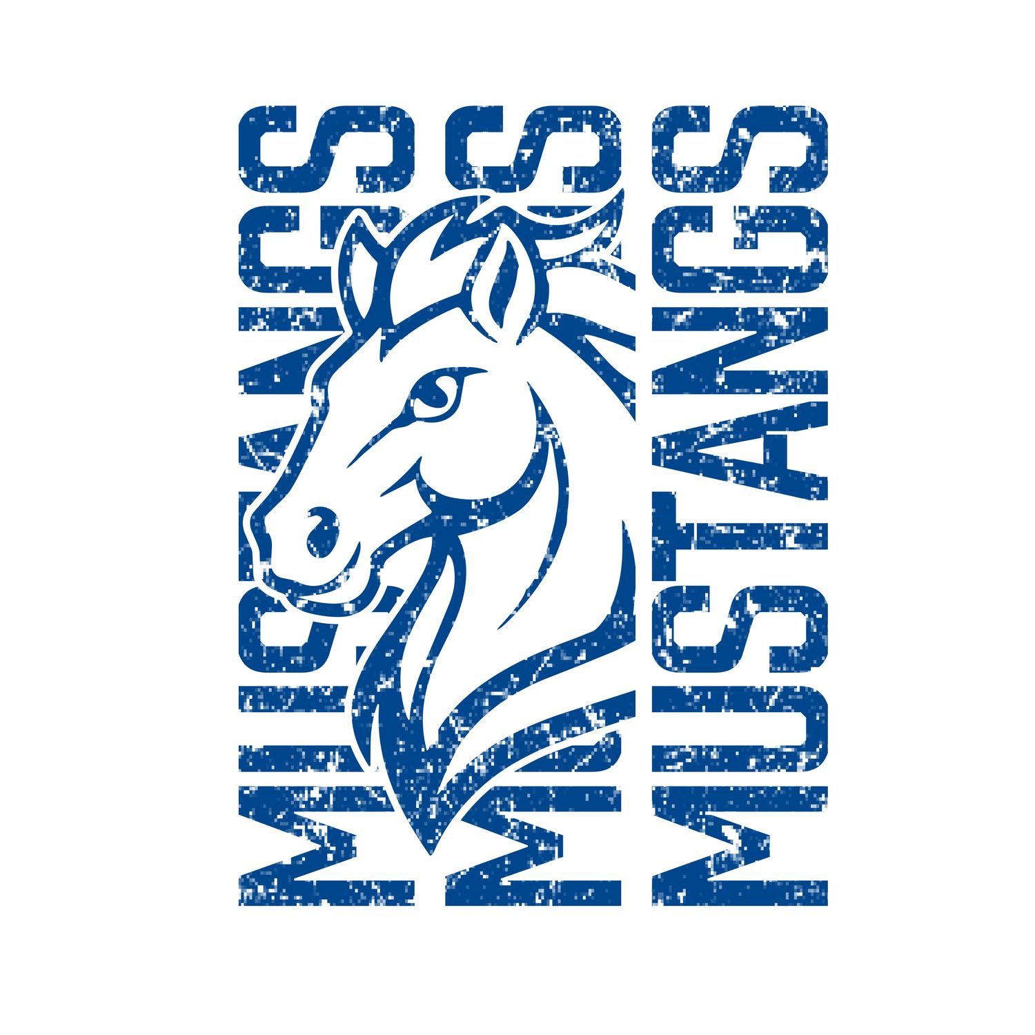 Morningside Mustangs - STACKED HORSE