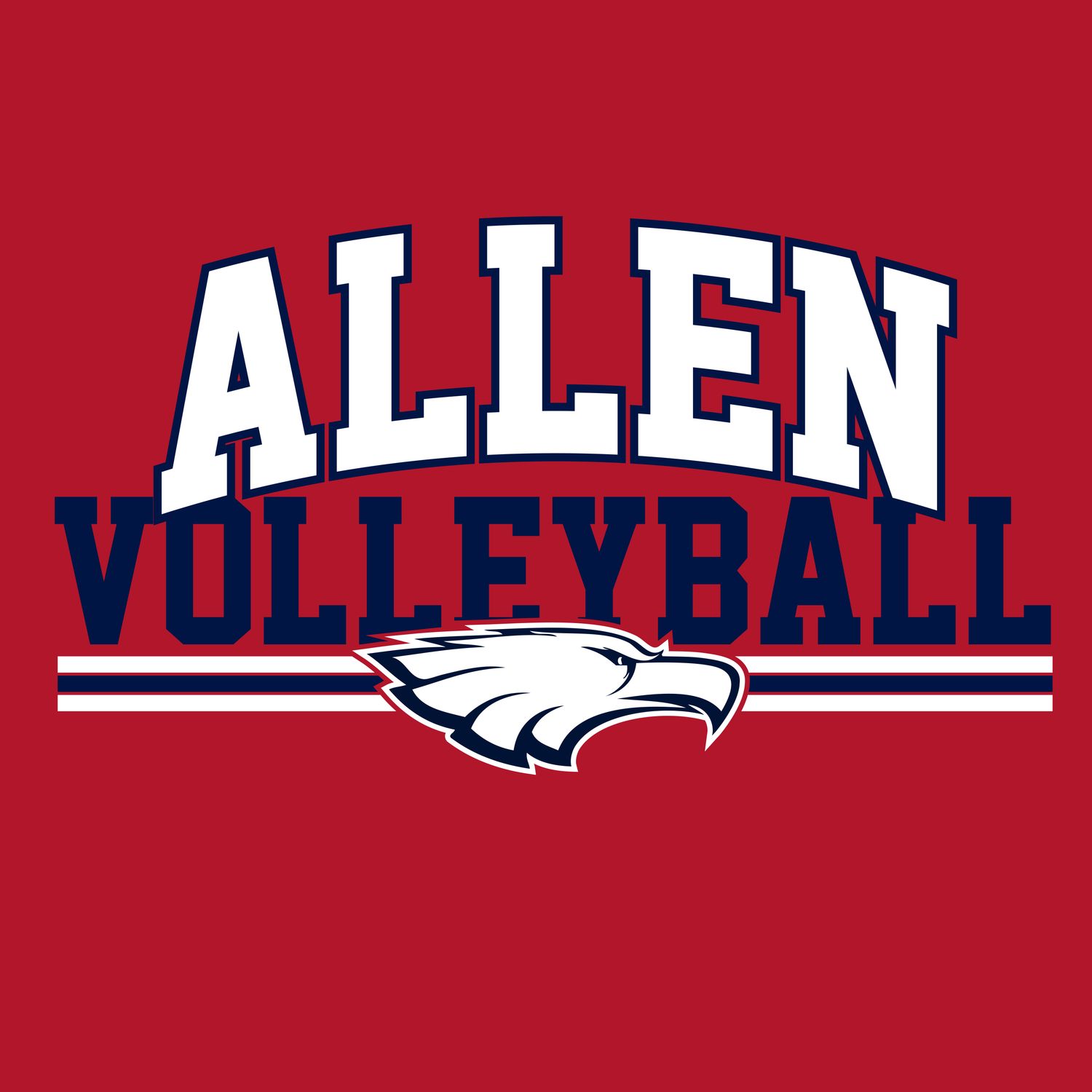 Allen Volleyball - ARCHED LINES