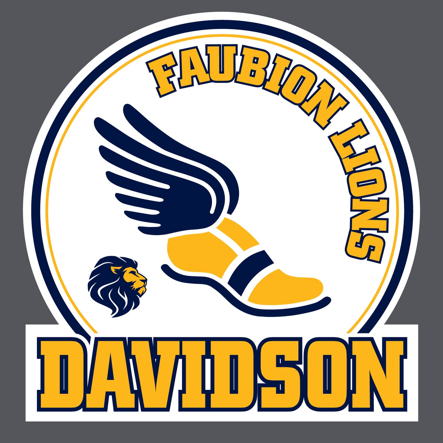Faubion Lions - Track Yard Sign