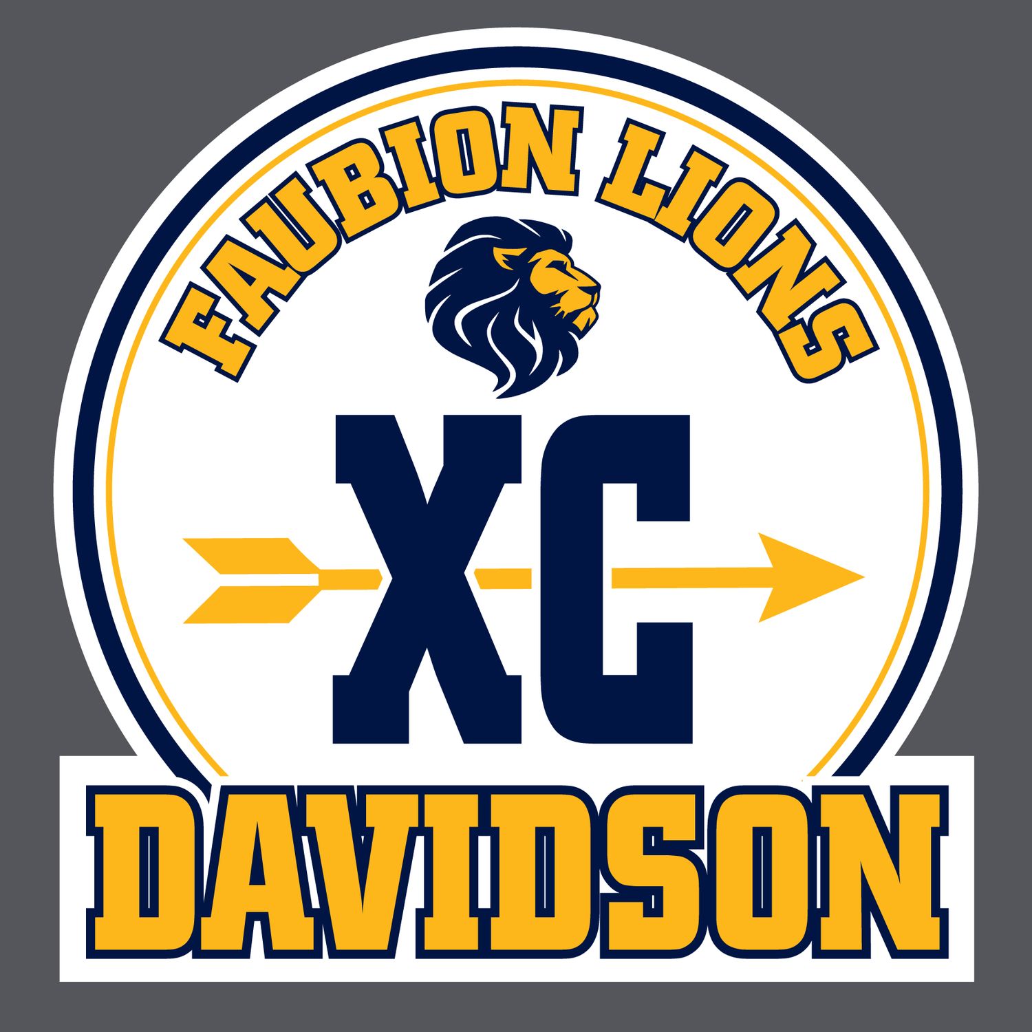 Faubion Lions - Cross-Country Yard Sign