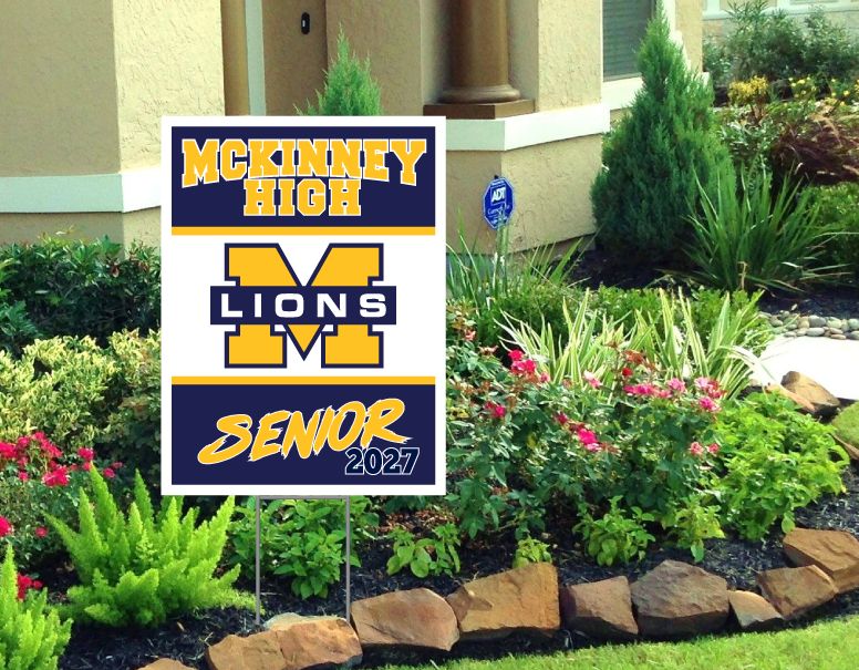 McKinney Lions - SENIOR 2027 YARD SIGN