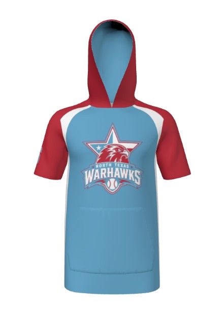 North Texas Warhawks - SUBLIMATED SS TSHIRT HOODIE