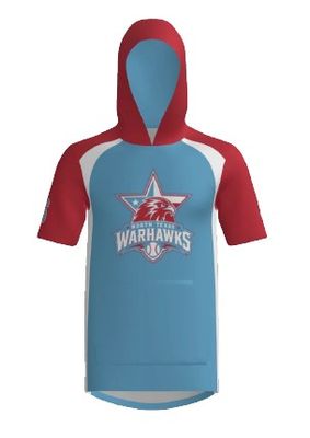 North Texas Warhawks - SUBLIMATED SS TSHIRT HOODIE