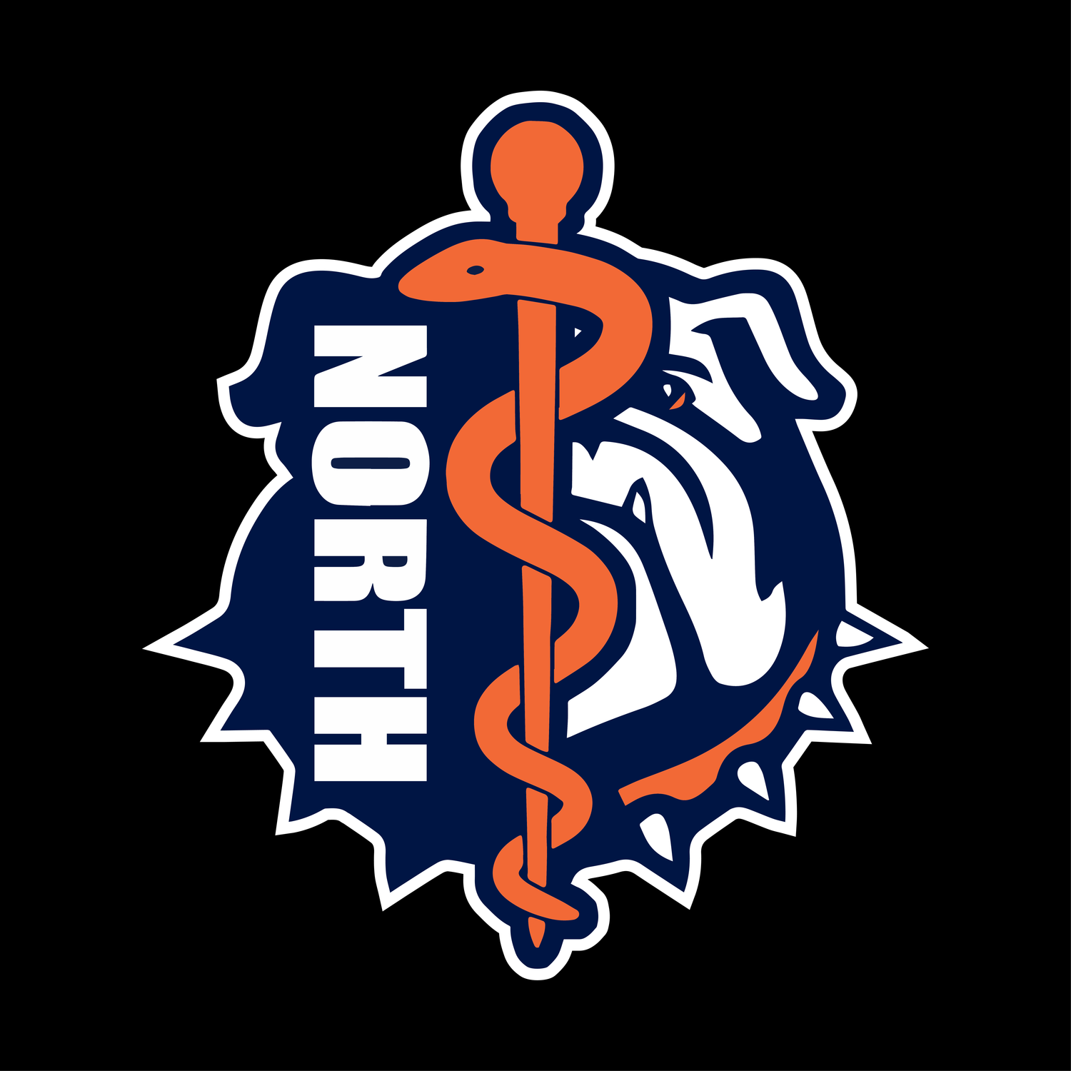 North Athletic Training - BULLDOG WINDOW DECAL
