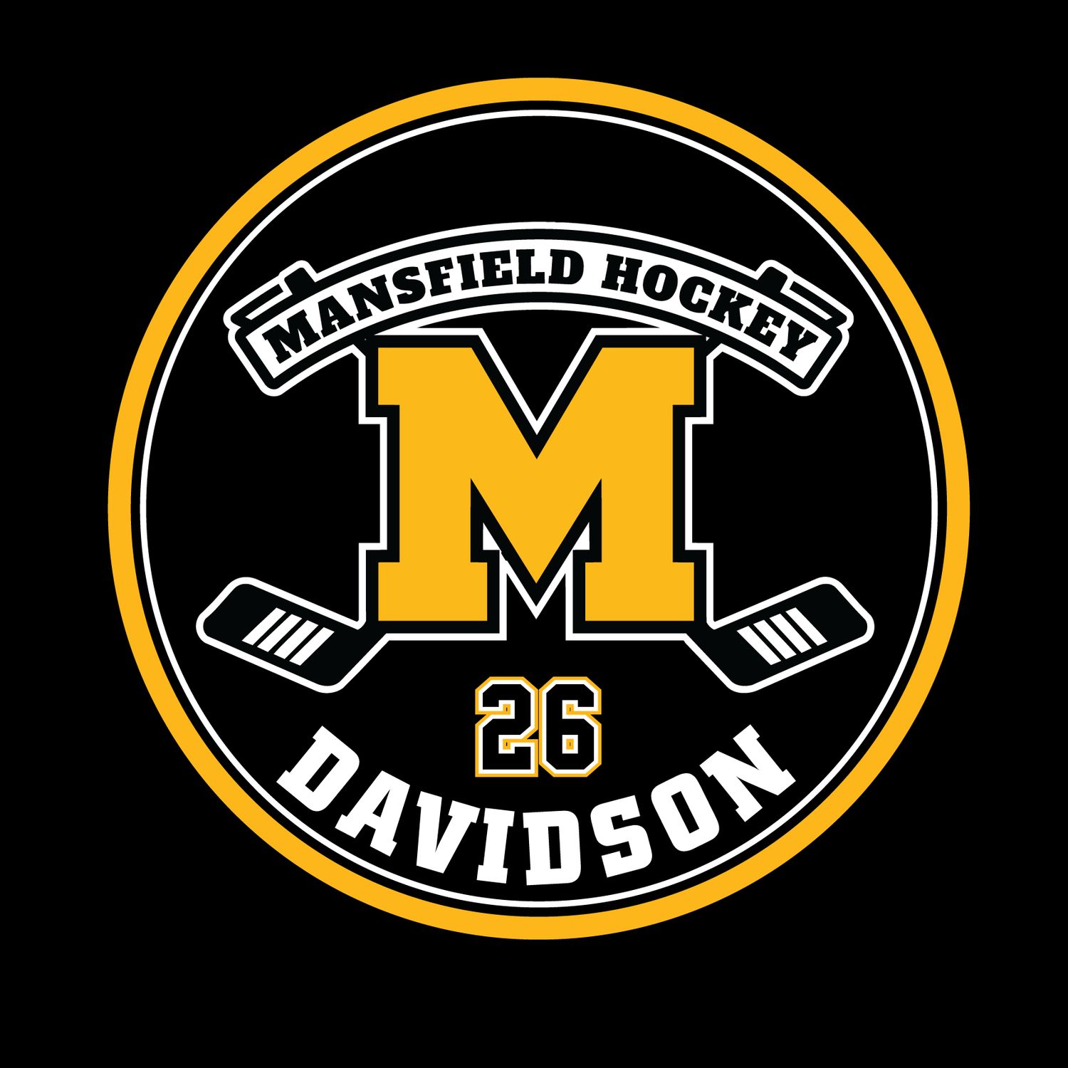 Mansfield Tigers - HOCKEY WINDOW DECAL