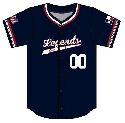 Texas Legends - NAVY FULL-BUTTON JERSEY