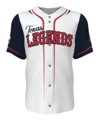 Texas Legends - WHITE FULL-BUTTON JERSEY