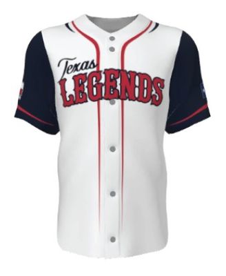 Texas Legends - WHITE FULL-BUTTON JERSEY