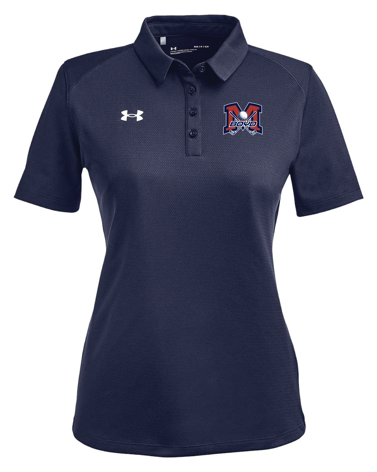 Boyd Golf - UNDER ARMOUR LADIES TECH POLO, Garment Color: Midnight Navy