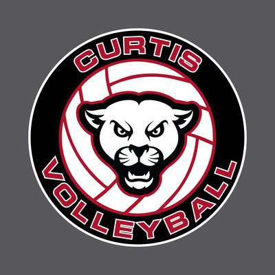 Curtis Cougars - VOLLEYBALL WINDOW DECAL