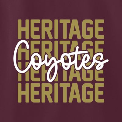 Heritage Coyotes - STACKED SCRIPT