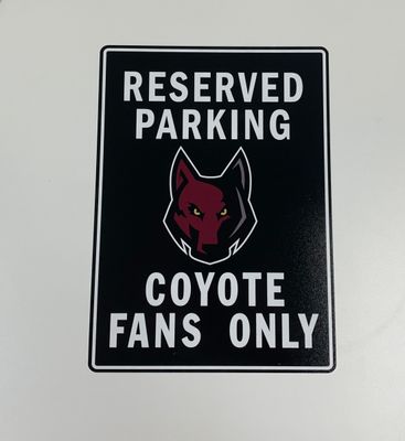 Heritage Coyotes - PARKING SIGN