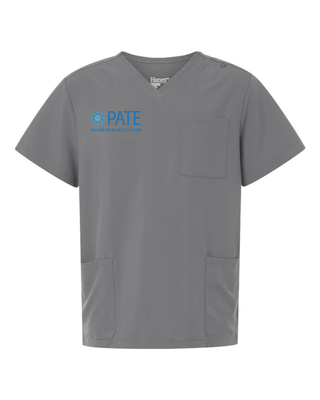 Pate Neuro Rehab -  Men's V-Neck 3 Pocket Scrub Top