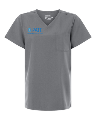Pate Neuro Rehab - Women's V-Neck 1 Pocket Scrub Top