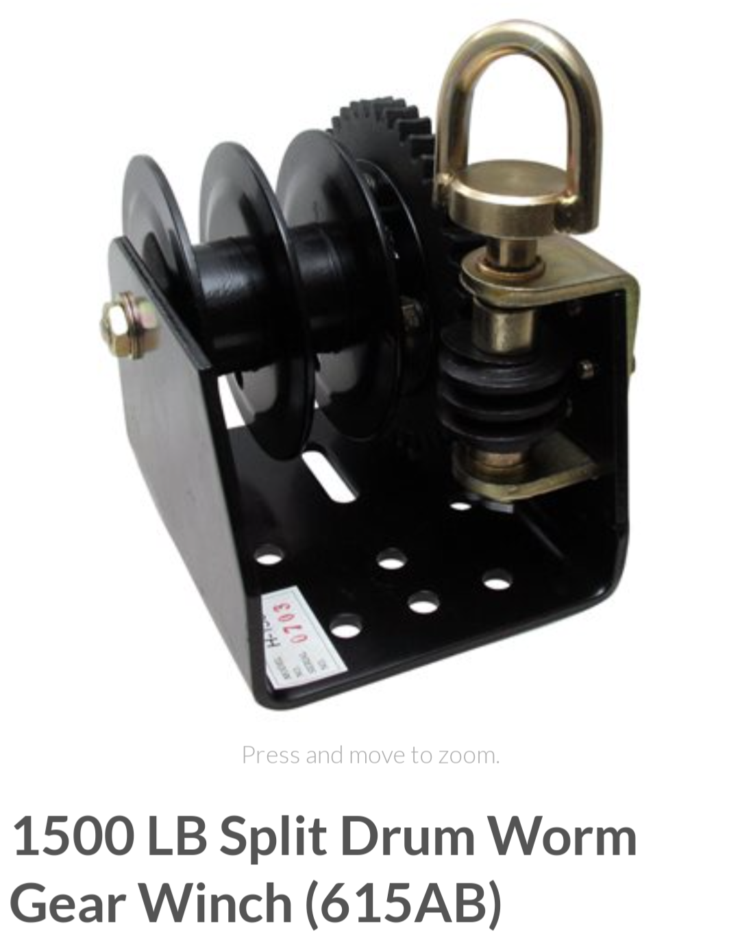 1500 lb ceiling winch