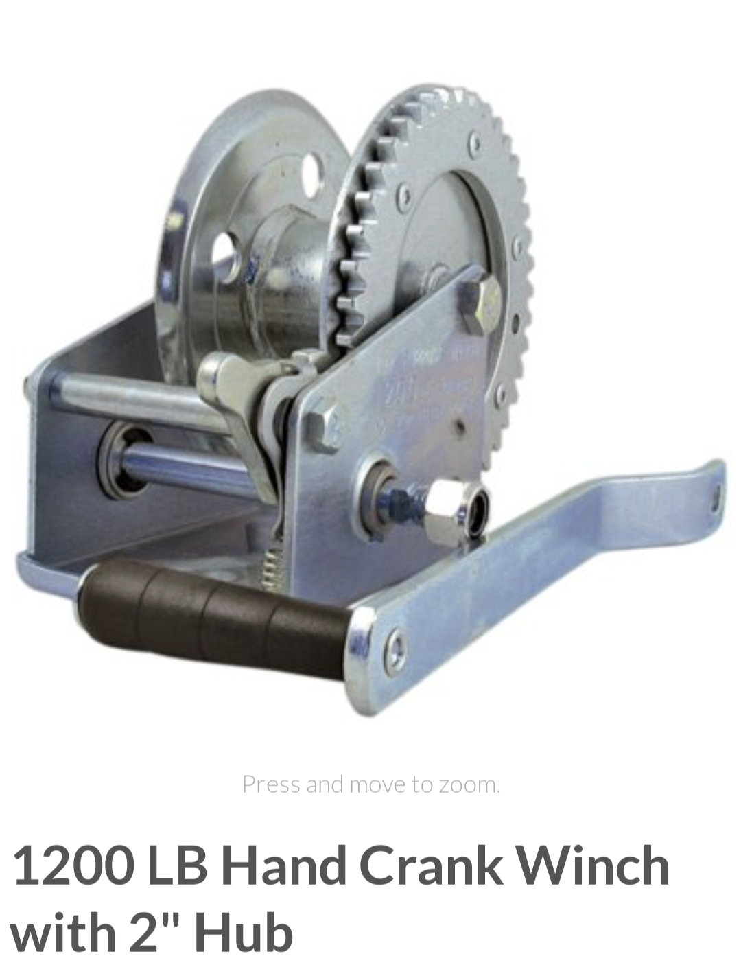 1200 lb hand winch