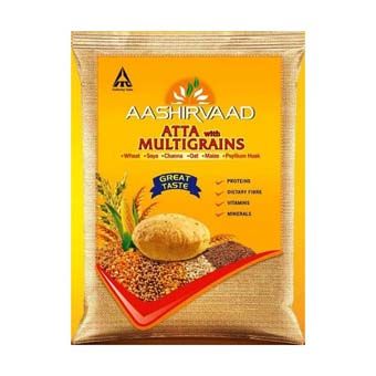 Aashirvaad Atta Multigrain Flour 5kg pack available at Village Groceries - Indian Groceries Online in Germany