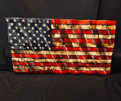 Rustic Waving American Flag (XL)