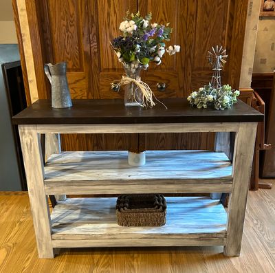 Custom Crafted Rustic Farmhouse Console/Sofa/Entry Table