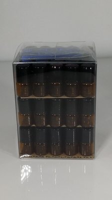 1/3 DRAM AMBER GLASS ROLL-ON W/STAINLESS STEEL BALL 75PK + KEY TOOL KIT