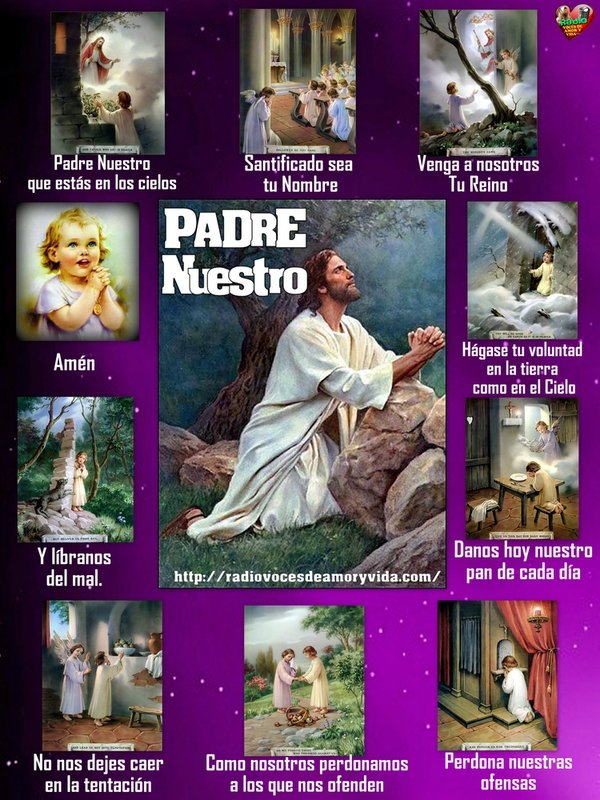 Afiche del PadreNuestro en Imagenes