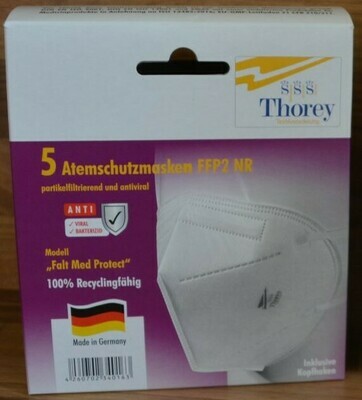 Medizinische FFP2-Masken inkl. Kopfhaken 5 Stk. Medizinische FFP2-Masken inkl. Kopfhaken 5 Stk.