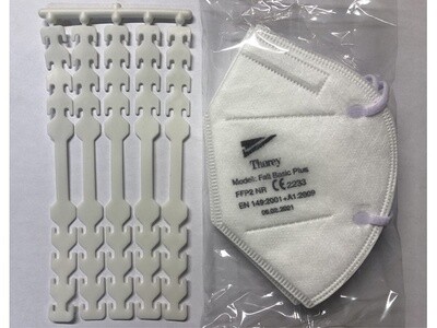 FFP2-Masken Basic mit Kopfhaken 5 Stk. FFP2-Masken Basic mit Kopfhaken 5 Stk.