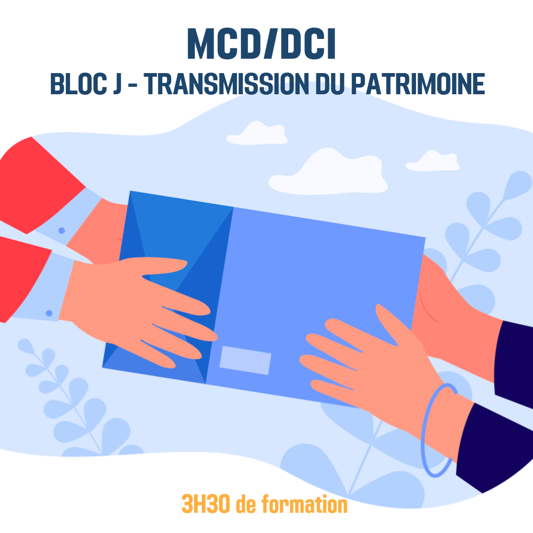 MCD / DCI 2023 Pack J Transmission du Patrimoine - 3H30 (ba)