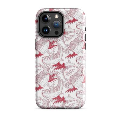 Crimson Koi Cove Tough iPhone® Case 