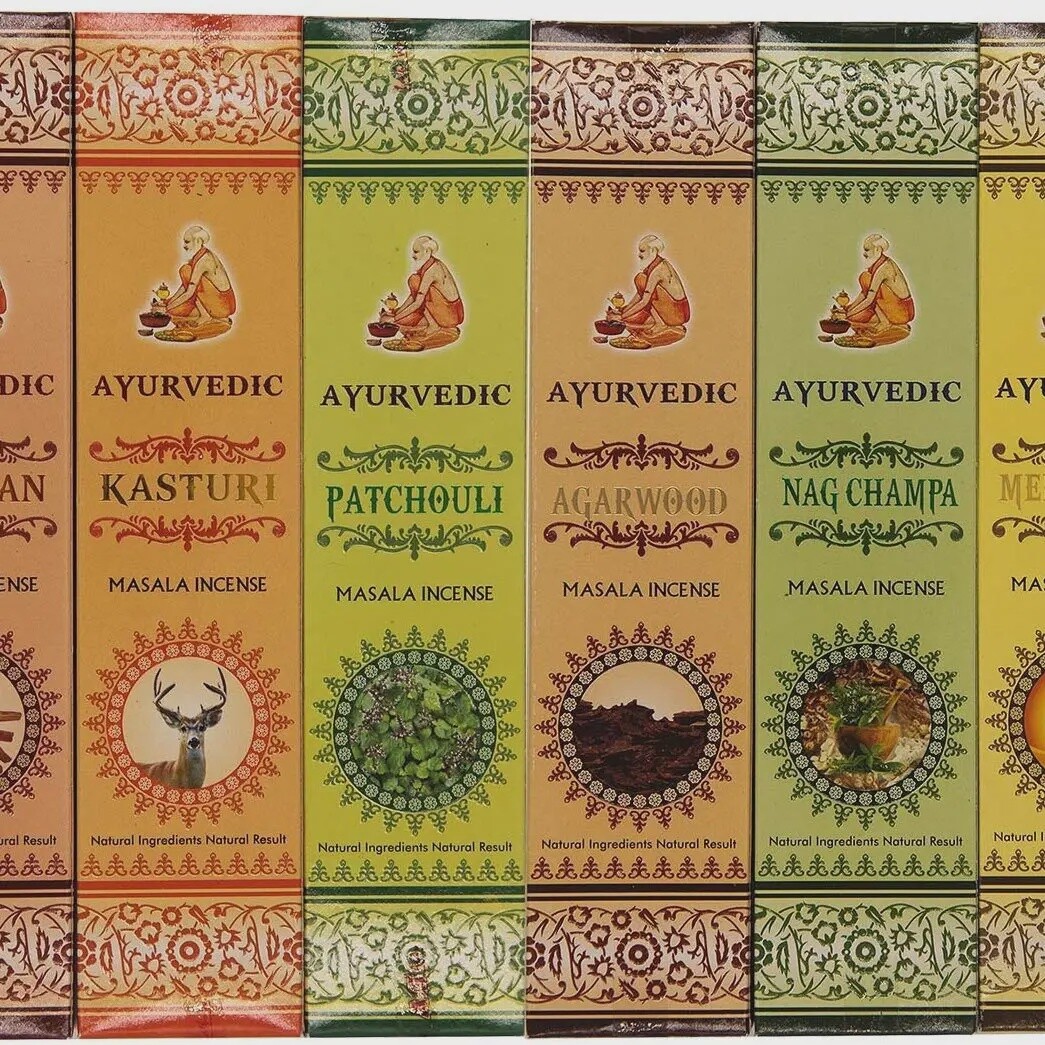 Ayurvedic Masala Incense Packs-15 Sticks