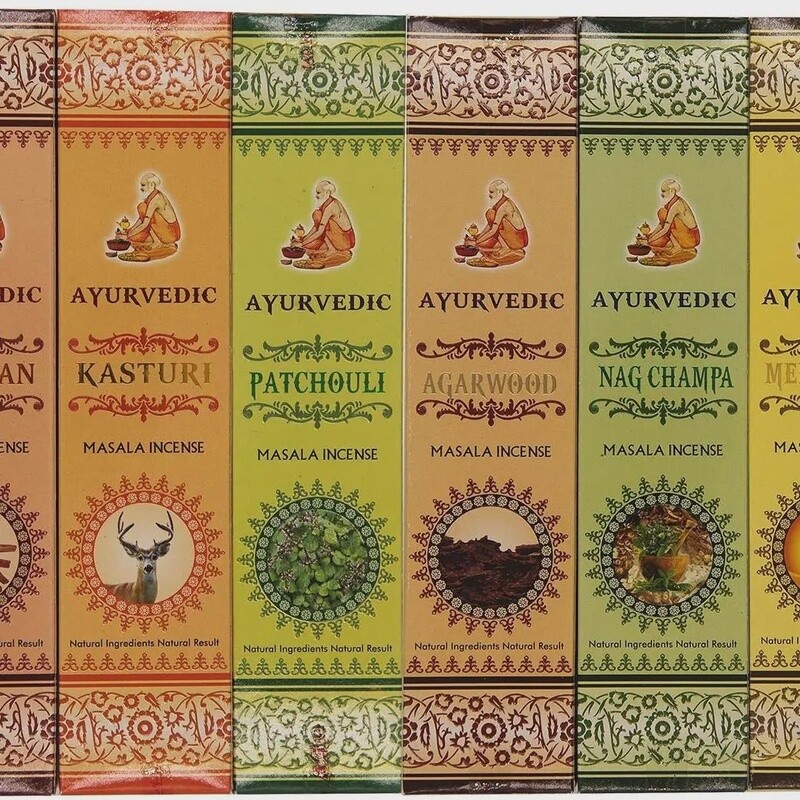 Ayurvedic Masala Incense Packs-15 Sticks