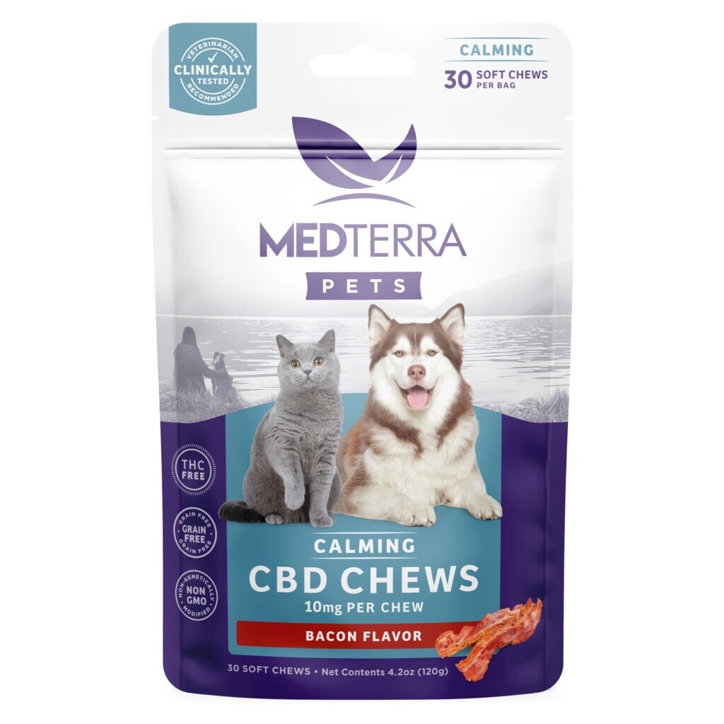 Medterra Bacon Flavored Pet Chews-10mg