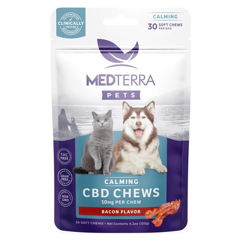 Medterra Bacon Flavored Pet Chews-10mg
