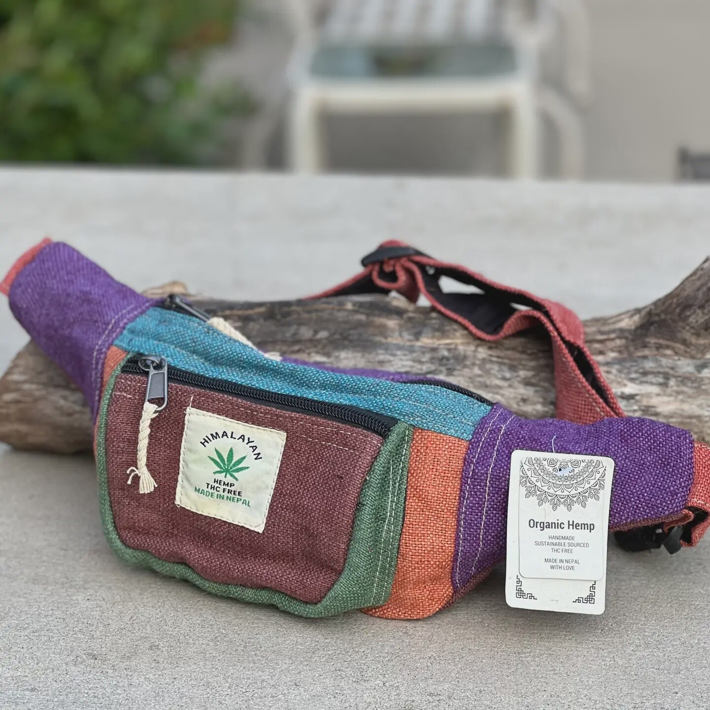 Hemp Boho Fanny Pack-Multi Color