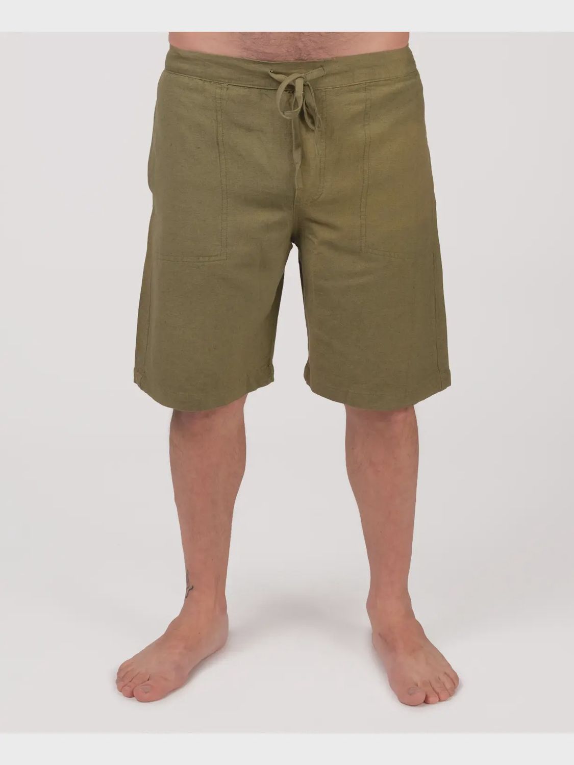 Hemp Yoga Shorts - Moss