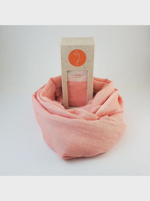 Hemp Scarf-Pink