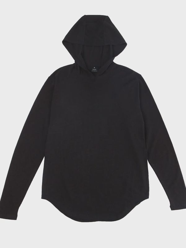 Hemp Lightweight hoodie-black