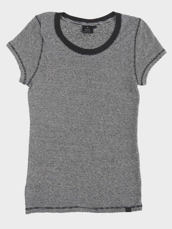 Hemp Micro Stripe T-Shirt Womens Armor