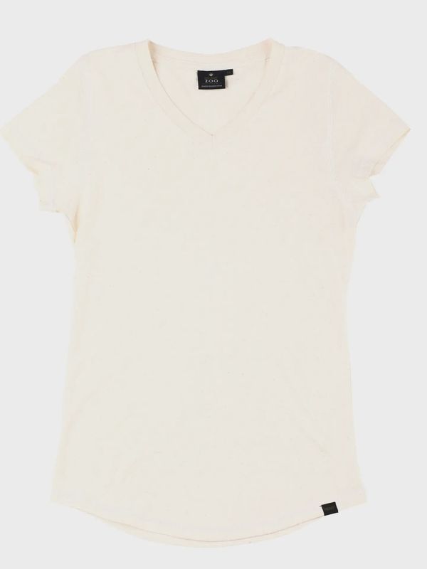 Hemp V Neck Scoop Womens Armor-Bone