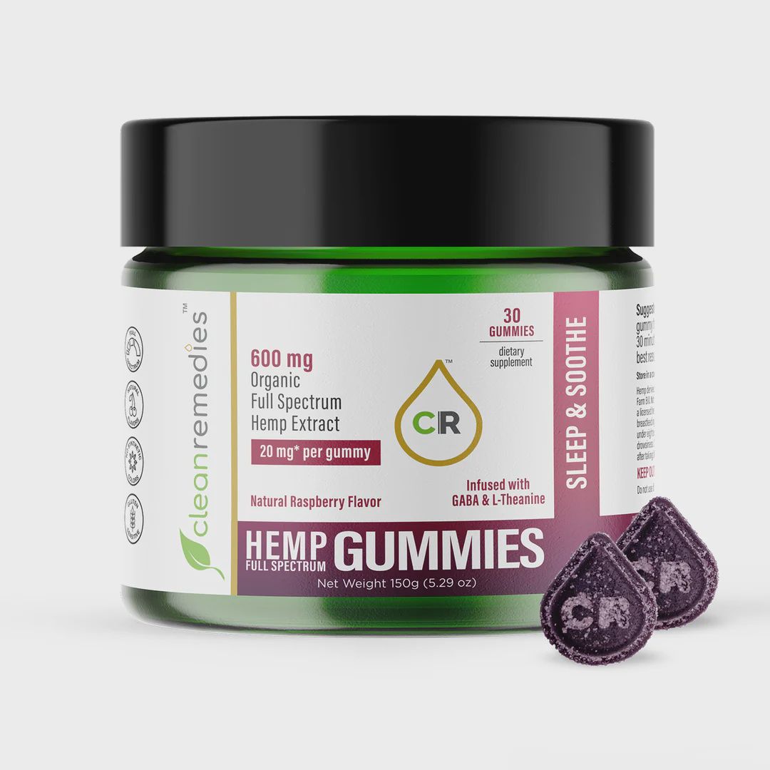 Clean Remedies Sleep &amp; Soothe Gummies 30ct 600mg