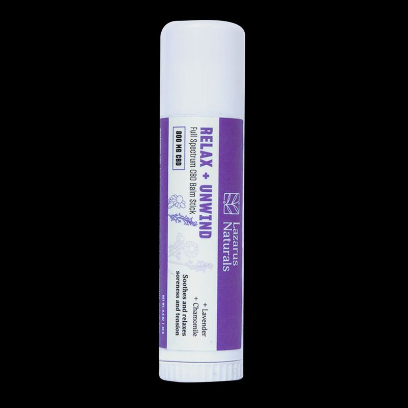 Lazarus Naturals Full Spectrum CBD Relax and Unwind BALM STICK