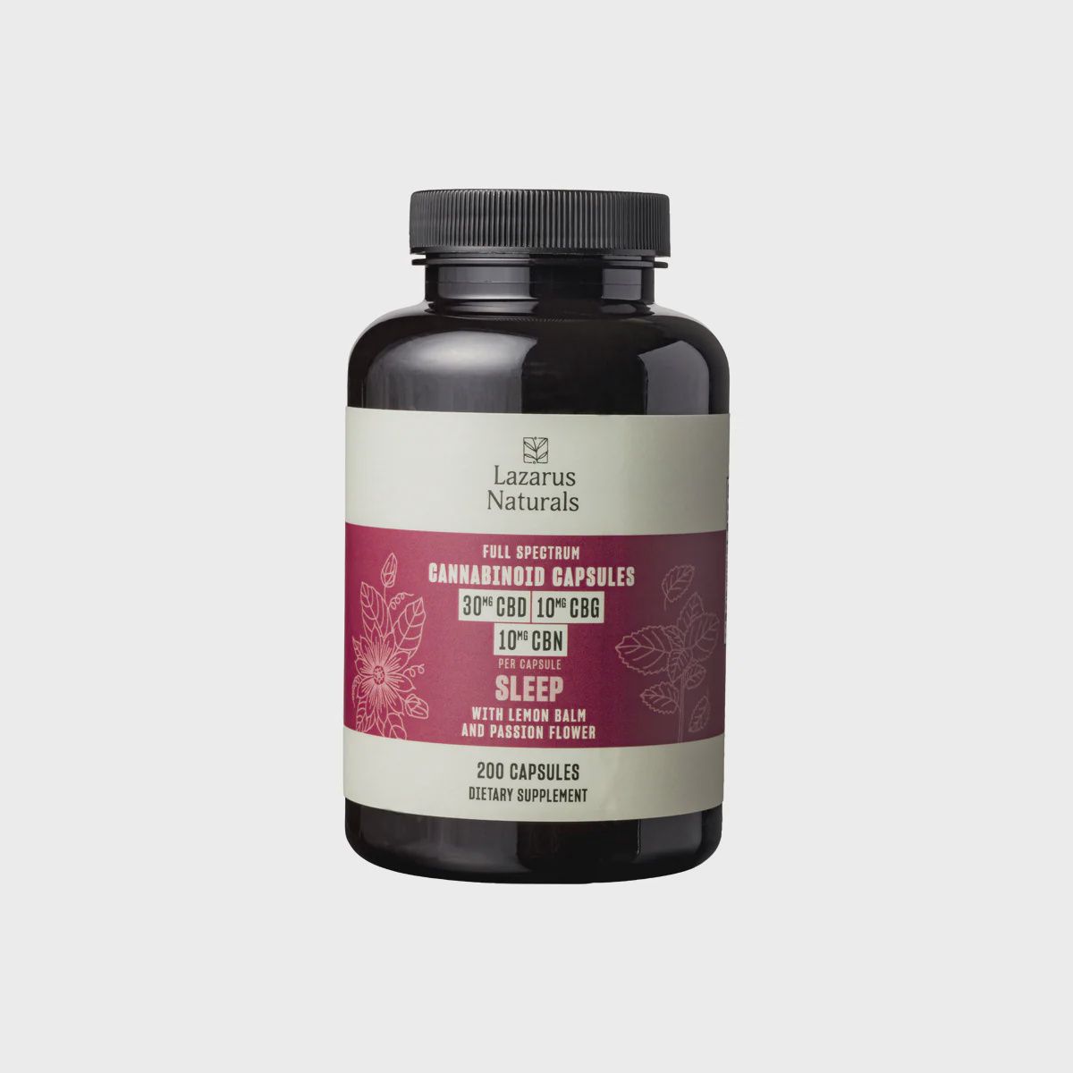 Lazarus Naturals Sleep CBD/CBN/CBG capsules