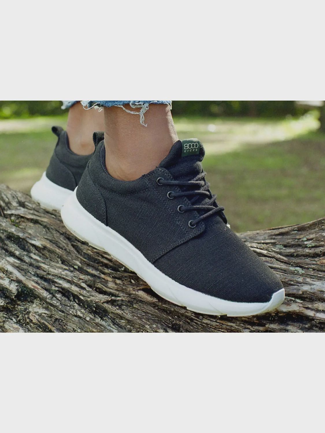 Hemp Explorer Shoe-Black and White