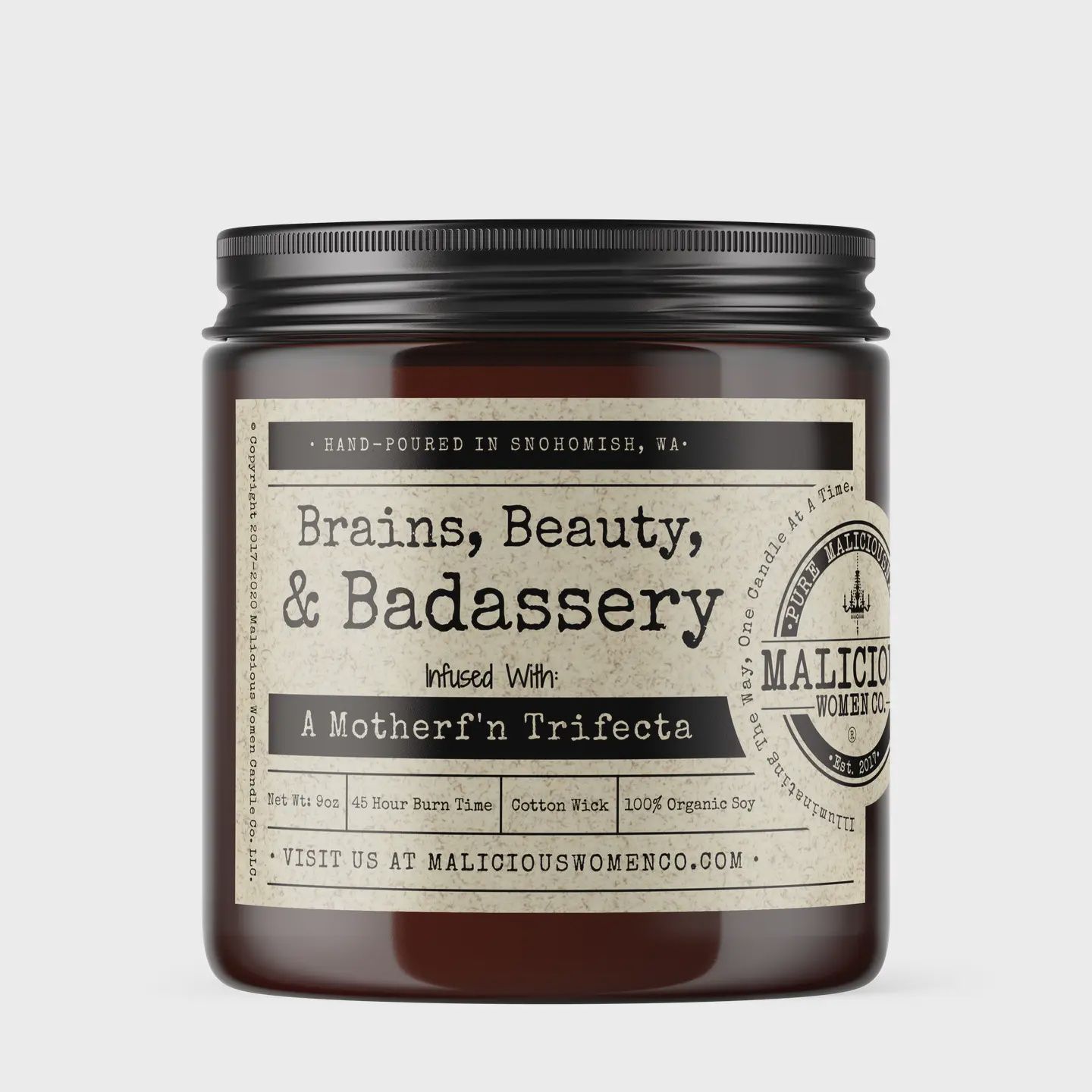 Brains, Beauty, &amp; Baddassery Candle