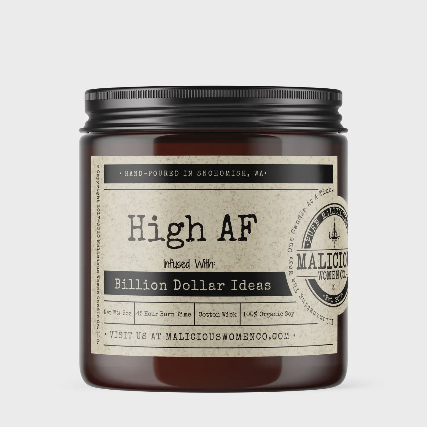 High AF-Infused with Billion Dollar Ideas Candle